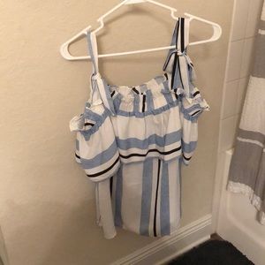 Boutique bought- Striped off shoulder top